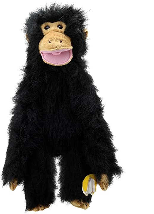 Handpop 60cm Chimp met banaan