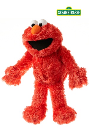 Handpop 35cm Elmo van Sesamstraat
