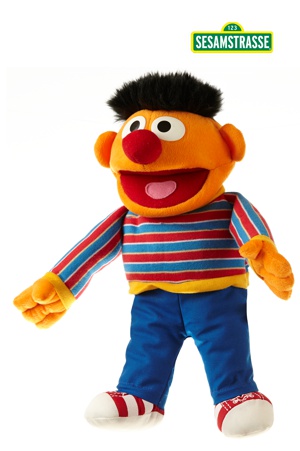Handpop 35cm Ernie van Sesamstraat