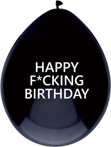 Happy fucking birthday ballonnen 5 stuks