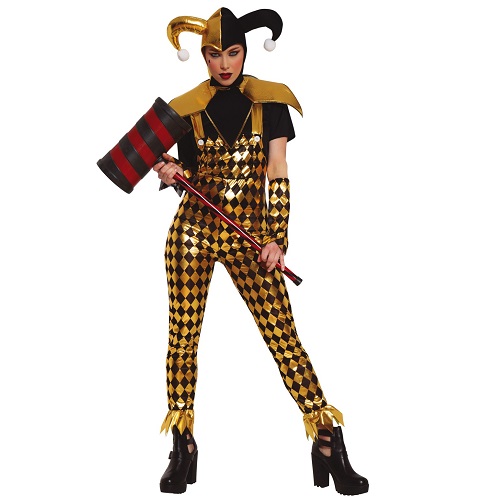 Harley Quinn gold kostuum 36/38 - Small