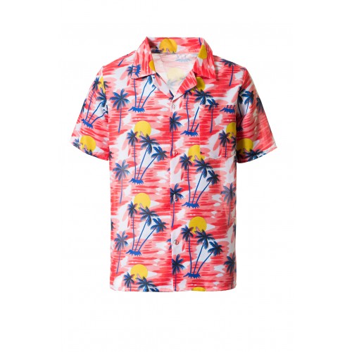 Hawaii blouse rood - L/XL