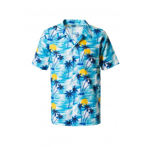 Hawaii blouse blauw S/M