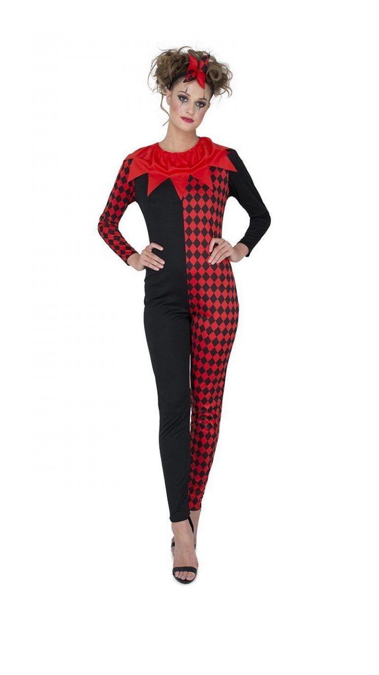 Evil Jester Harlekijn jumpsuit - M