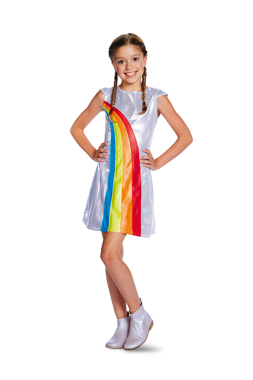 K3 regenboog jurkje kids - 6-8jaar