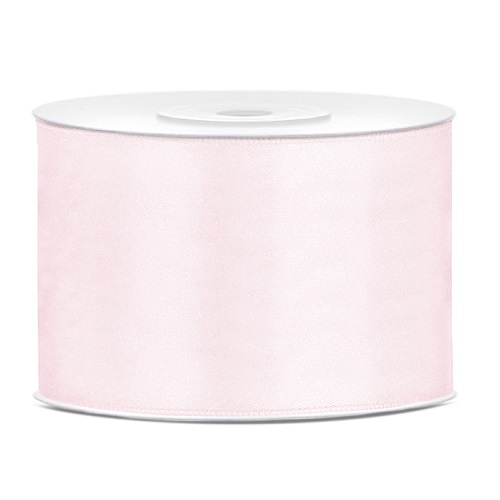 Lint satijn licht roze 50mm 25m