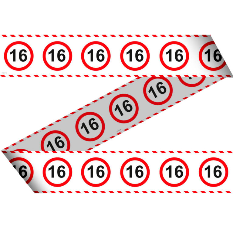 Markeerlint 16 verkeersbord