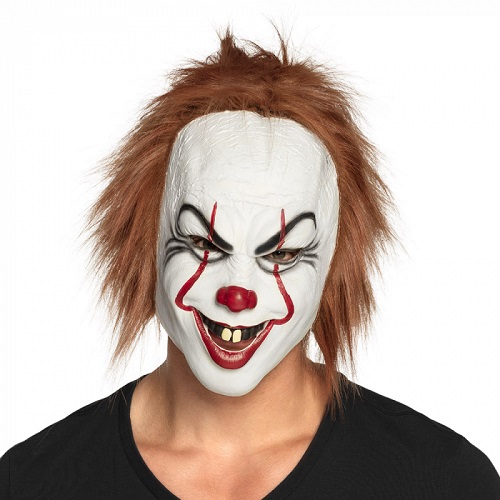 Detecteerbaar Onafhankelijk Beperken Masker clown IT latex met haar