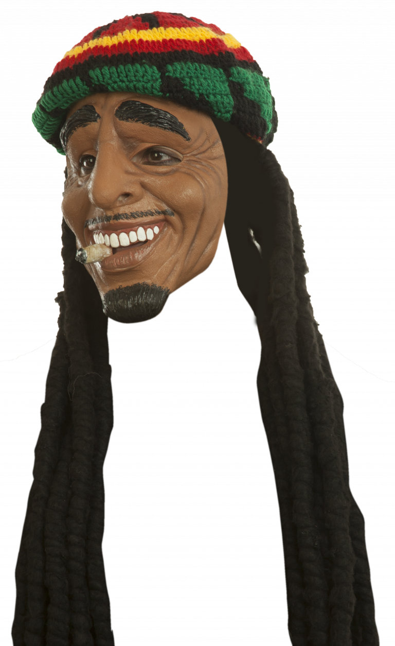 Masker Rasta man Stoned met joint