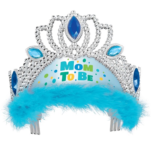 Mom to be tiara blauw