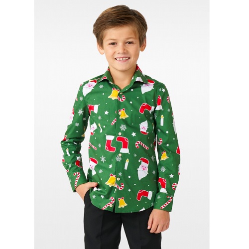 Opposuits Kerst blouse Santaboss - 92-98