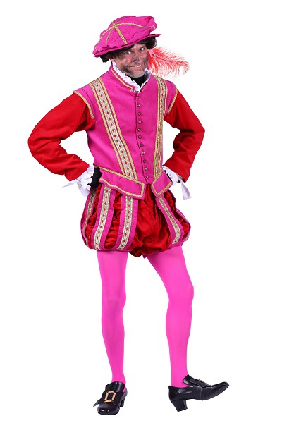 Pietenpak Amsterdam roze-rood