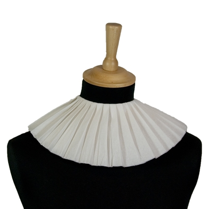 Pieten kraag crepepapier 3 lagen wit