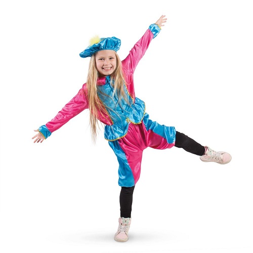 Pietenpak kind lichtblauw/roze