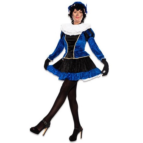 Pietjurkje met petticoat blauw L
