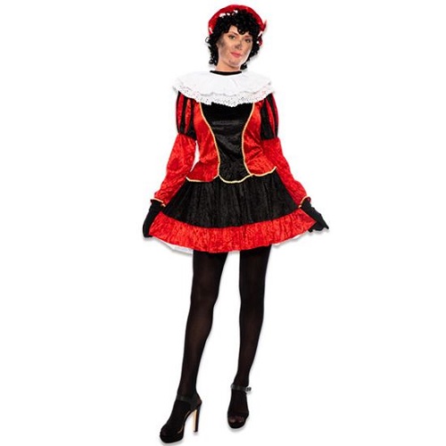 Pietjurkje met petticoat rood L
