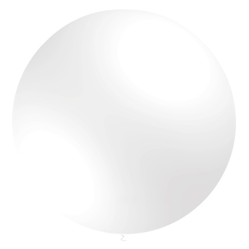 Reuze ballon wit glans 92cm