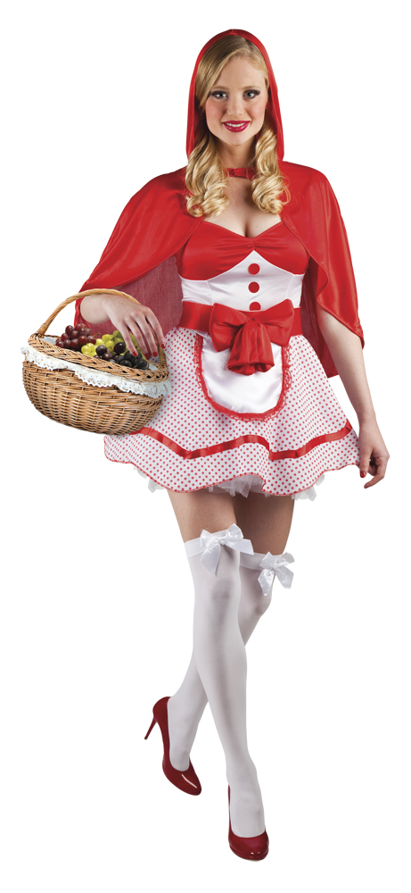 Roodkapje jurk met cape en petticoat