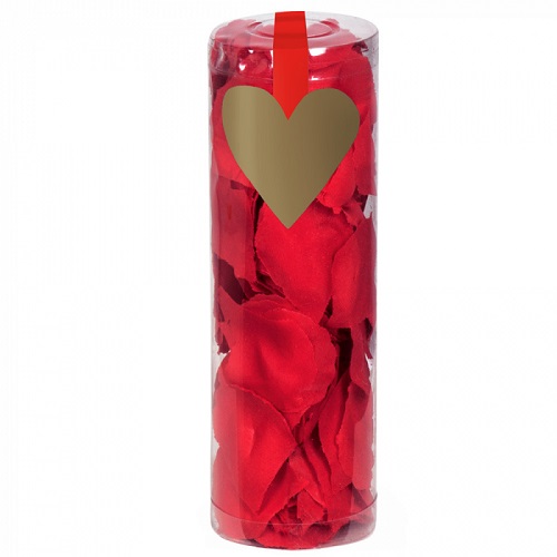 Rozenblaadjes rood in koker