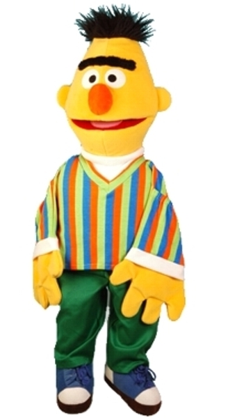 Handpop 65cm Bert van Sesamstraat