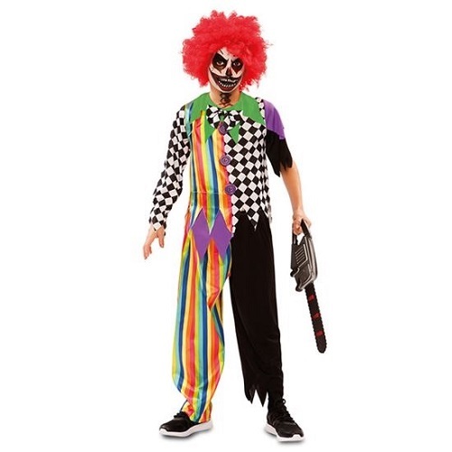 Sinistere clown kostuum kind 10-12 jaar