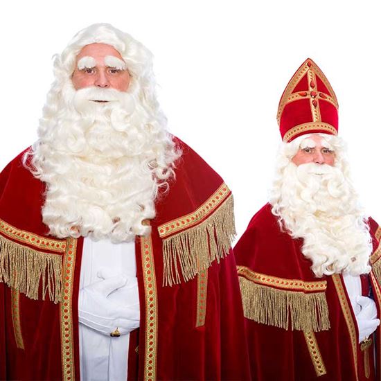 Sinterklaas baard + pruik kanekalon JW 122