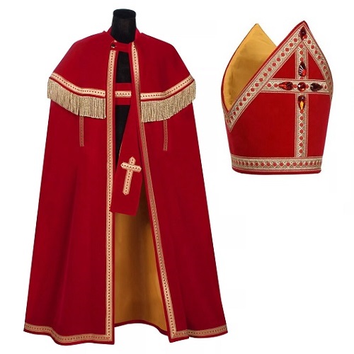 Sinterklaas kostuum Bram SMAL mantel mijter en stola
