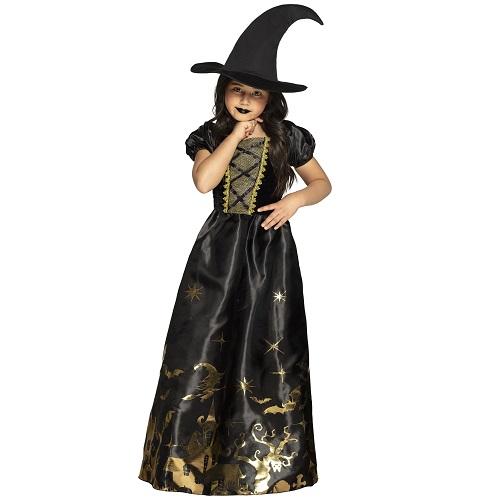 Spooky witch jurkje 4-6 jaar