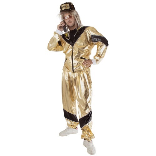 Sporty Simon gouden trainingpak - Large/Extra Large 56-58
