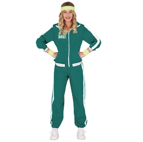 Squid game deelnemer trainingspak dames 38-40 Medium