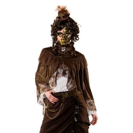 Steampunk cape bruin - S/M