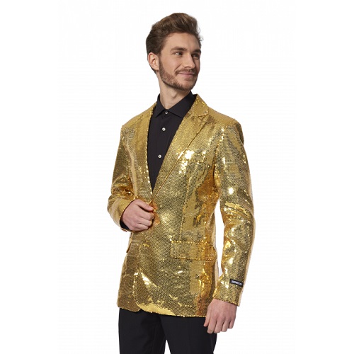 Suitmeister colbert pailletten goud - M