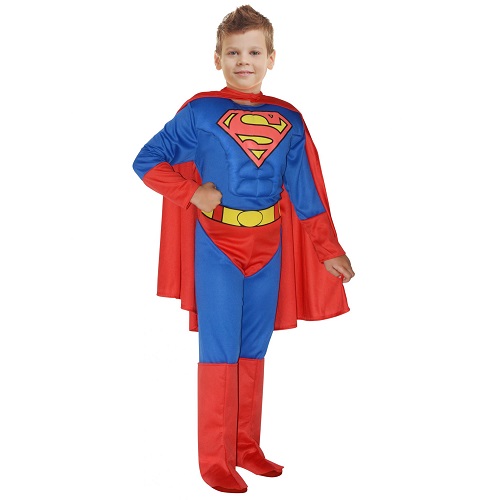 toeter Immigratie mode Superman kostuum muscle chest kind - 5-7 jaar - Jan Monnikendam