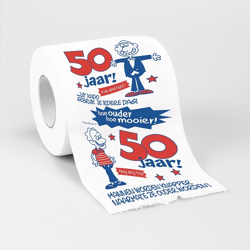 Toiletpapier 50 jaar man
