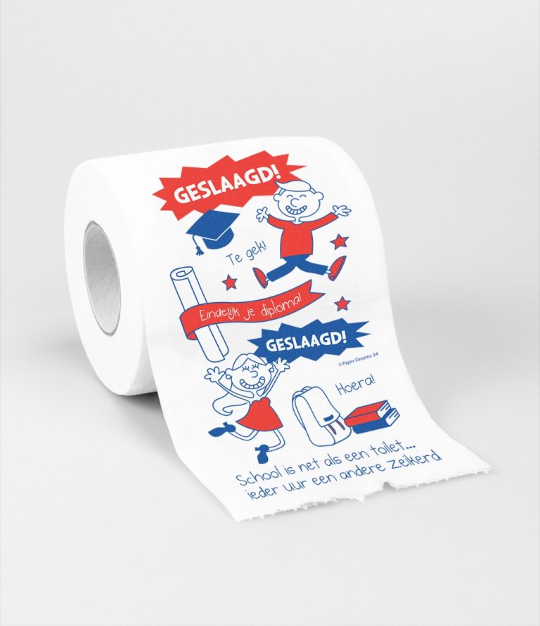 Toiletpapier geslaagd