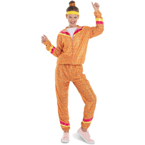 Trainingspak 80s print vrouw