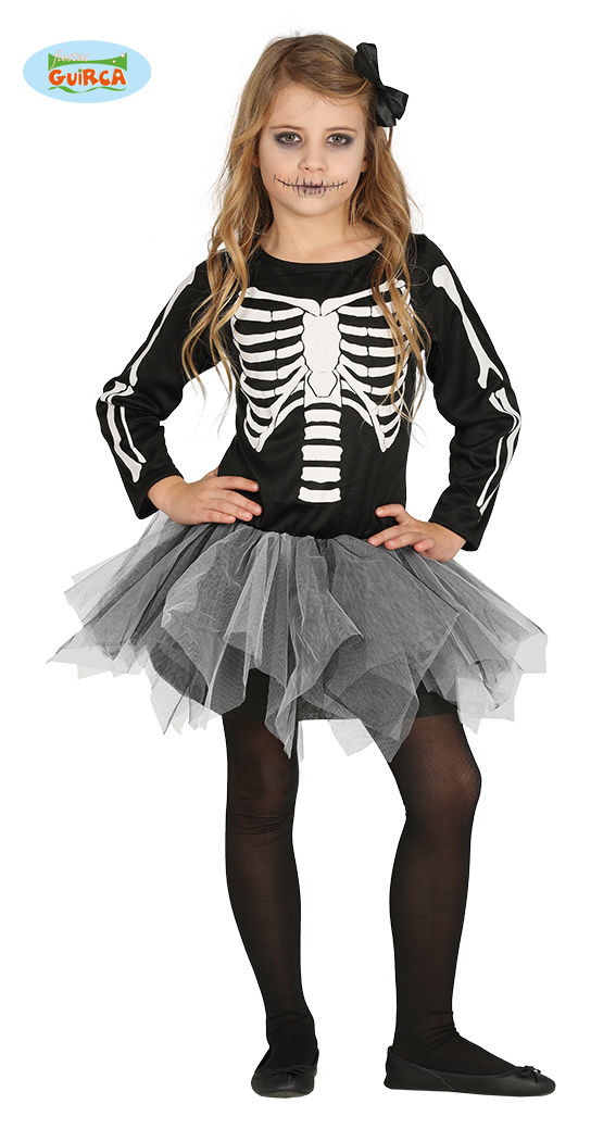 Tutu skelet jurkje kind 10-12 jaar