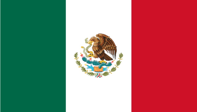 Vlag Mexico 150x90cm
