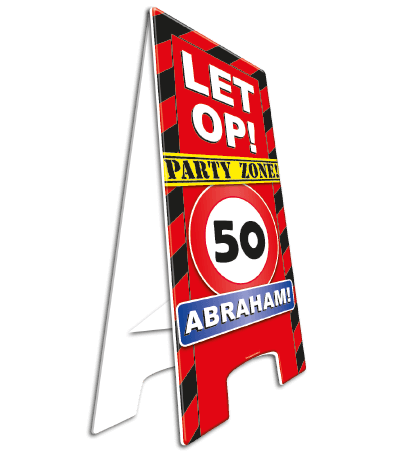 Warning sign 50 Abraham