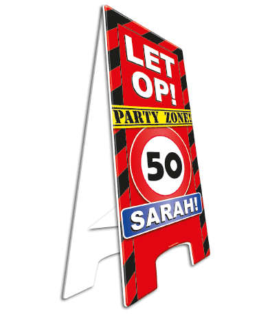 Warning sign 50 Sarah
