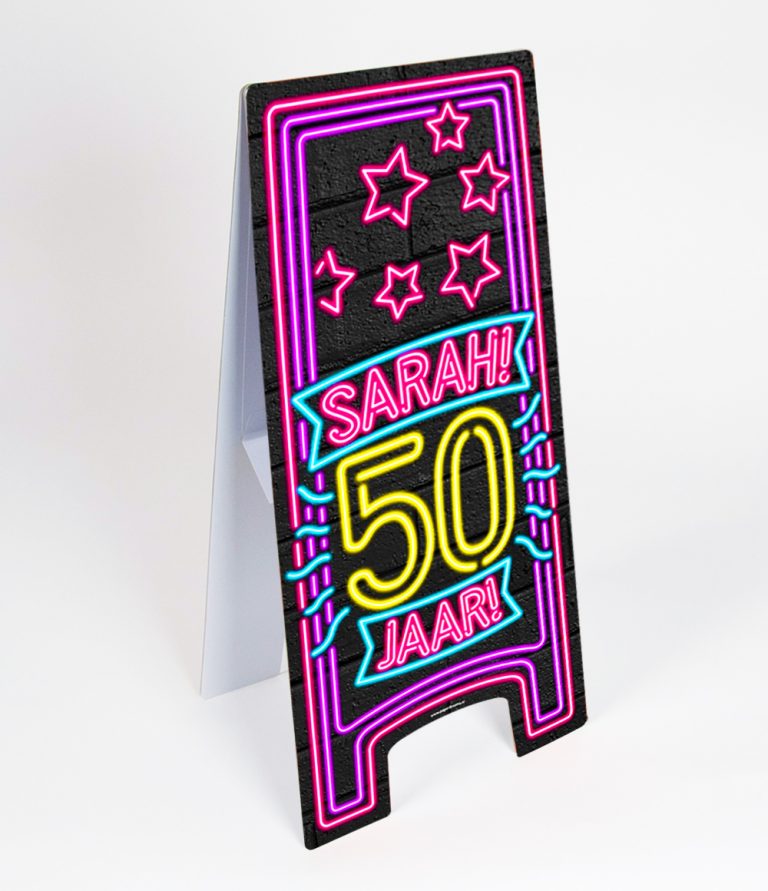 Neon warning sign Sarah