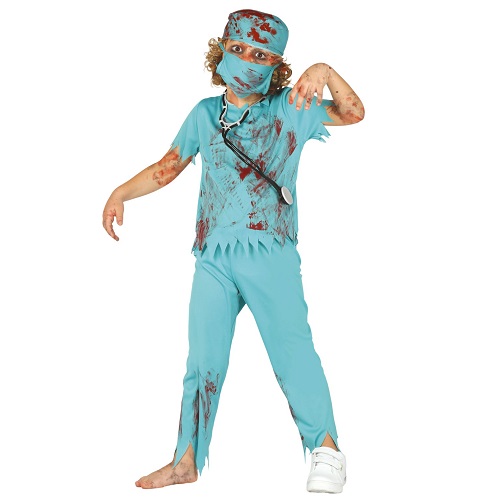 Zombie surgeon kostuum kind 10-12 jaar