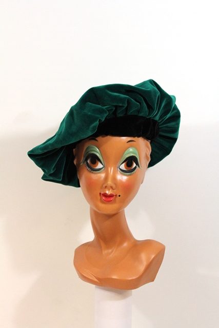 Baret Piet fluweel groen